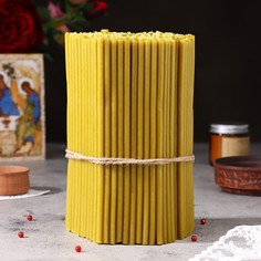 Свечи медовые №60, упаковка 2кг, парафин + медовое масло No Brand