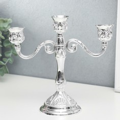 Подсвечник металл на 3 свечи No Brand
