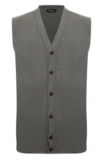 Жилет из смеси кашемира и шелка Kiton