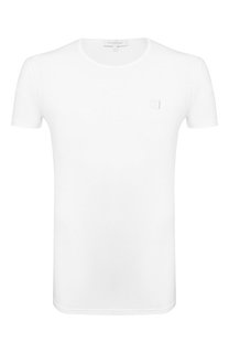 Хлопковая футболка с круглым вырезом Ermenegildo Zegna