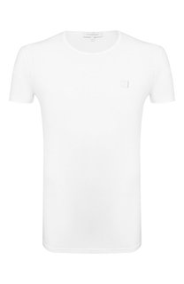 Хлопковая футболка с круглым вырезом Ermenegildo Zegna