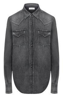 Хлопковая рубашка Saint Laurent