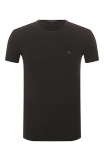 Хлопковая футболка с круглым вырезом Ermenegildo Zegna