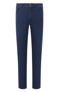 Брюки из смеси хлопка и шелка Zilli