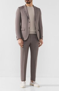 Костюм из смеси шерсти и льна Ermenegildo Zegna