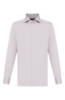 Сорочка из смеси льна и хлопка Ermenegildo Zegna
