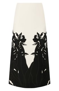Юбка из смеси шерсти и шелка Valentino
