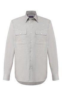 Рубашка из смеси шерсти и шелка Ralph Lauren