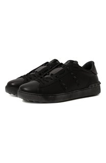 Кожаные кеды Rockstud Untitled Valentino
