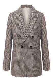 Жакет из льна и шерсти Brunello Cucinelli