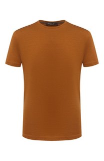 Футболка из шелка и хлопка Loro Piana