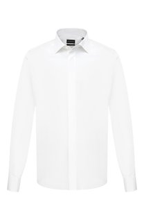 Сорочка из хлопка и шелка Ermenegildo Zegna