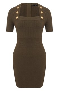 Платье из вискозы Balmain