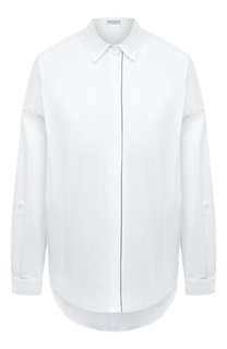 Хлопковая рубашка Brunello Cucinelli