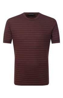 Футболка из хлопка и шелка Ermenegildo Zegna