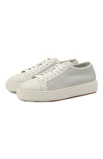 Кожаные кеды Santoni
