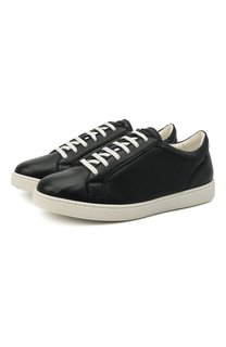 Кожаные кеды Kiton