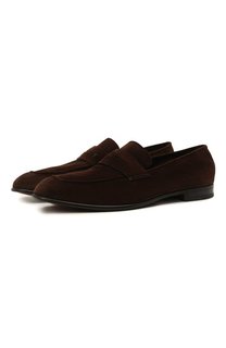 Замшевые пенни-лоферы Marcello Ermenegildo Zegna