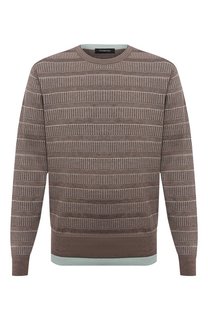 Джемпер из шелка и хлопка Ermenegildo Zegna
