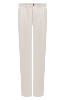 Брюки из вискозы и льна Giorgio Armani