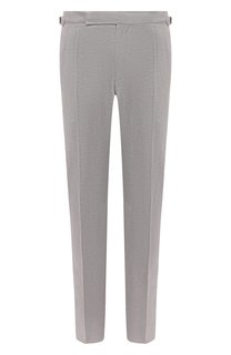 Брюки из шерсти и льна Ermenegildo Zegna