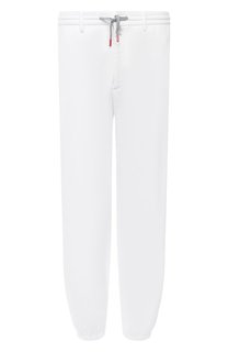 Джоггеры из хлопка и льна Kiton