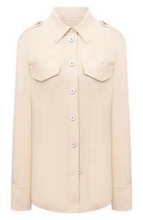 Рубашка из вискозы и шерсти Jil Sander