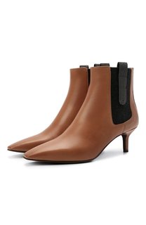 Кожаные ботильоны Brunello Cucinelli