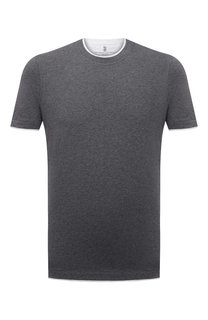 Хлопковая футболка Brunello Cucinelli