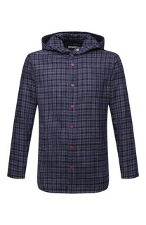Рубашка из шерсти и шелка Kiton