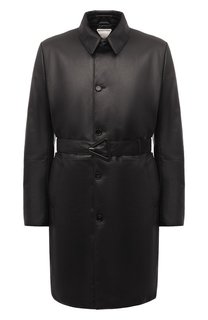 Кожаное пальто Bottega Veneta