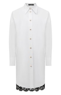 Рубашка из хлопка и вискозы Dolce & Gabbana