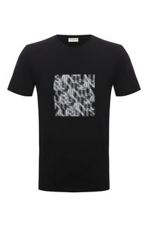 Хлопковая футболка Saint Laurent
