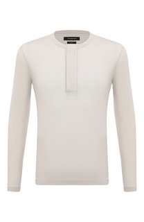 Лонгслив из хлопка и кашемира Ermenegildo Zegna