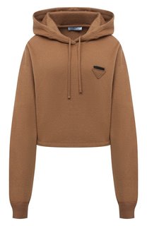 Худи из шерсти и кашемира Prada