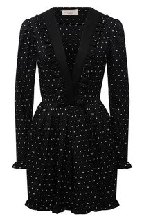 Шелковое платье Saint Laurent