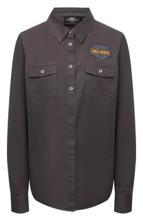 Хлопковая рубашка Harley-Davidson