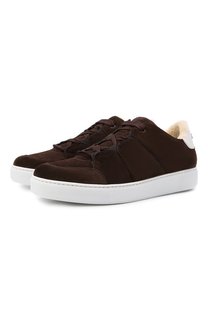 Замшевые кеды Tiziano Zegna Couture