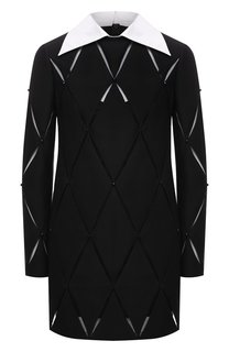 Платье из шерсти и шелка Valentino
