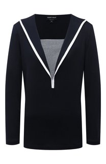 Пуловер из шелка и хлопка Giorgio Armani