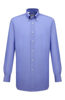 Сорочка изо льна и хлопка Brioni