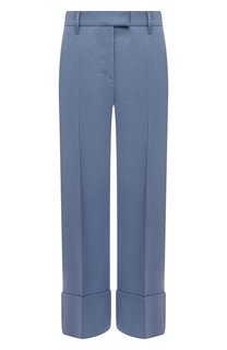 Брюки изо льна и хлопка Brunello Cucinelli