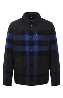 Куртка-рубашка из шерсти и хлопка Burberry