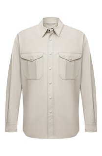 Кожаная рубашка Giorgio Armani