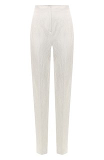 Брюки из хлопка и льна Giorgio Armani
