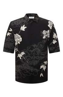 Рубашка из вискозы Saint Laurent