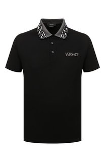 Хлопковое поло Versace