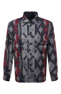 Рубашка из вискозы и льна Giorgio Armani