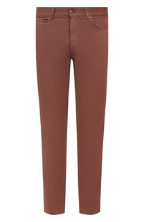 Брюки из хлопка и льна Ermenegildo Zegna