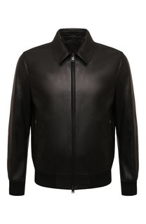 Кожаный бомбер Brioni